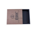 Custom Black Cardboard Packaging Gift Box Kraft Paper Box for Sliding